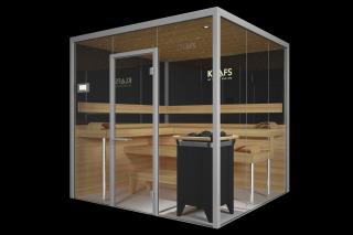 Vitrium Sauna aus Glas